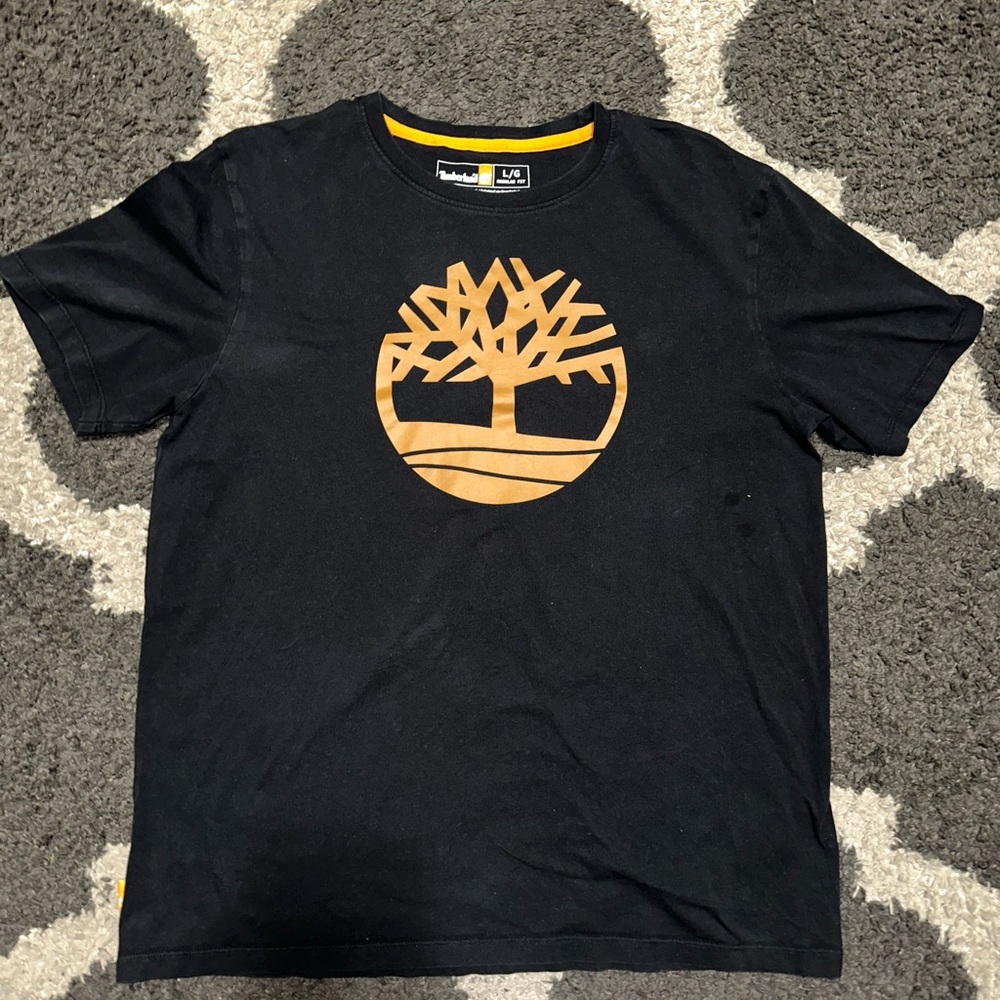 Timberland Black and Tan Men's Shirt